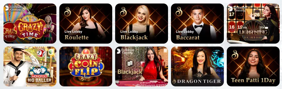 Juegos de casino en vivo MR BET CASINO